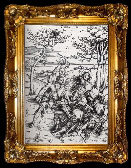 framed  Albrecht Durer Hercules Killing the Molionides, ta009-2
